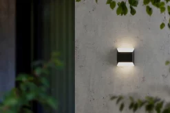 LED Außenleuchte Aluminium IP54 H:12,4 cm 7 W Up Down