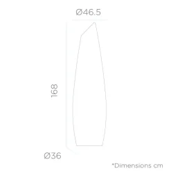 LED Außenleuchte Farbwechsel Dimmer 170 cm IP65 Akku kabellos