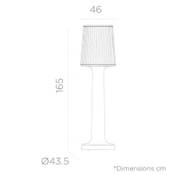 LED Außenleuchte Kabel Stecker 165 cm Weiß IP65 2700 K