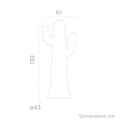 LED Außenleuchte Kaktus Garten Weiß 140 cm IP65 Stecker Kabel