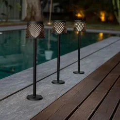 LED Außenleuchte Solar 5-in-1 Erdspieß Wand Tisch Boden IP65