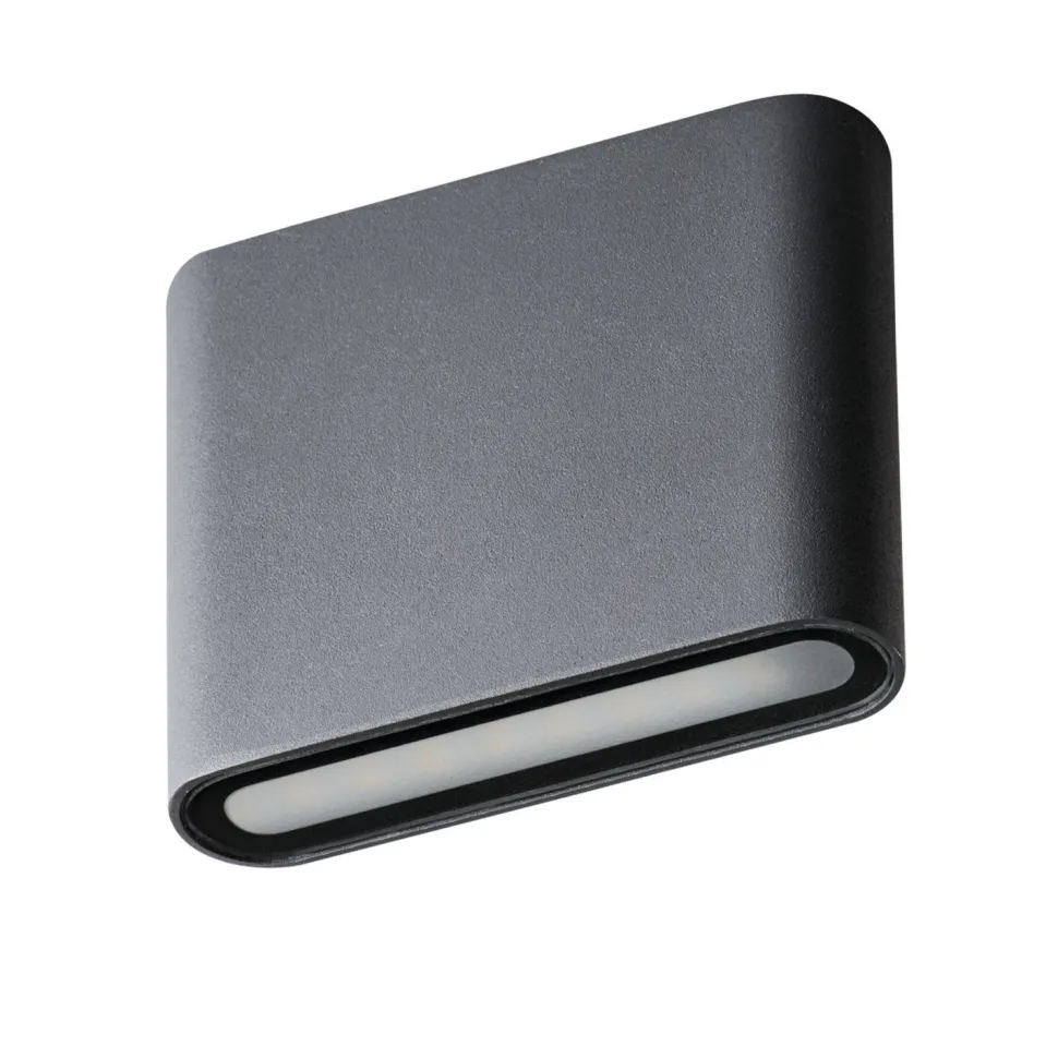 LED Außenleuchte Up Down Grau Aluminium IP54 Fassade