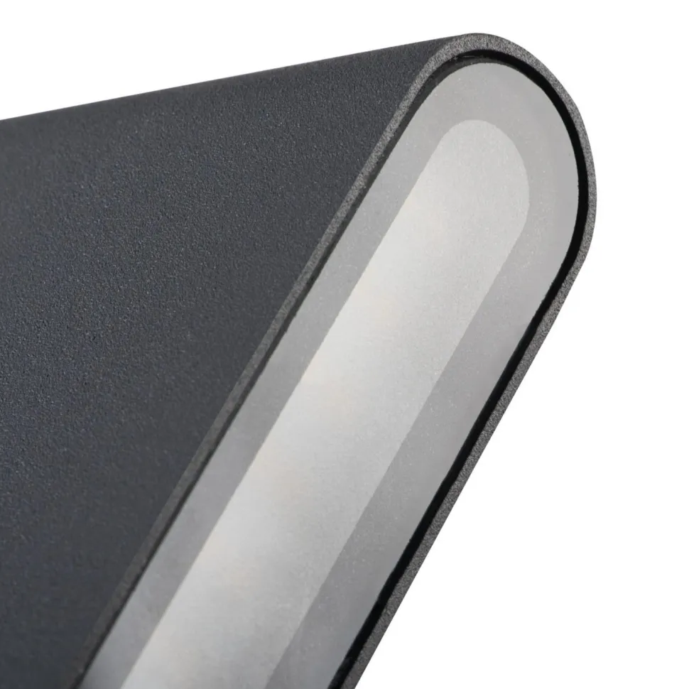 LED Außenleuchte Up Down Grau Aluminium IP54 Fassade