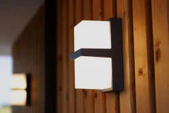 LED Außenleuchte Wand Aluminium Anthrazit IP54 3000 K