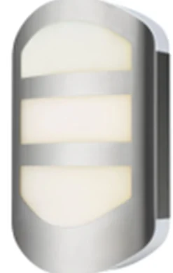 LED Außenleuchte Wand Edelstahl IP44 H: 28 cm 600 lm