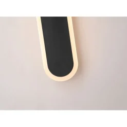 LED Außenleuchte Wand Schwarz Metall 18 W IP65 H:90 cm