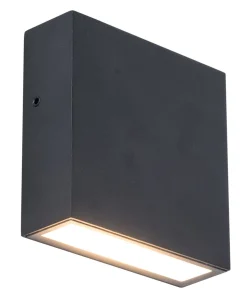 LED Außenleuchte Wand Schwarz IP54 10 W 3000 K Up Down