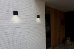 LED Außenleuchte Wand Schwarz IP54 10 W 3000 K Up Down