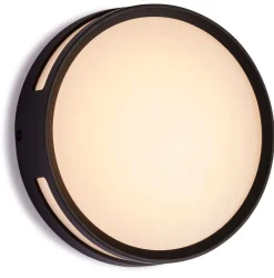 LED Außenwandlampe Aluminium rund Ø18,3 cm IP54 3000 K