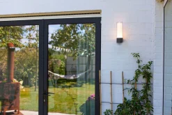 LED Außenwandlampe Aluminium RGB H:26 cm IP44 500 lm