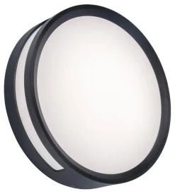 LED Außenwandlampe Anthrazit Ø18,3 cm rund IP54 3000 K