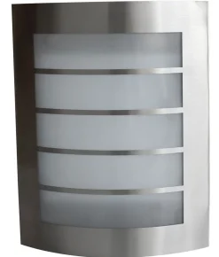 LED Außenwandlampe Edelstahl IP44 H:21,6 cm 850 lm 8 W