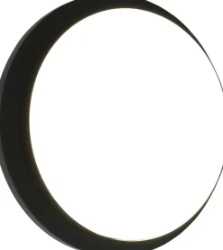 LED Außenwandlampe Schwarz IP54 rund Ø30 cm 3000/4000 K