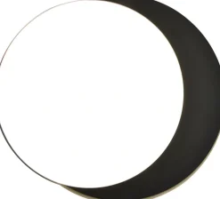 LED Außenwandlampe Schwarz IP54 rund Ø30 cm 3000/4000 K