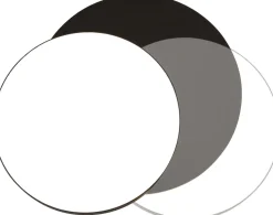 LED Außenwandlampe Schwarz IP54 rund Ø30 cm 3000/4000 K