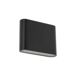 LED Außenwandleuchte Aluminium Schwarz IP54 Up Down