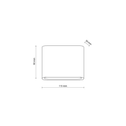 LED Außenwandleuchte Aluminium Schwarz IP54 Up Down