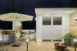 LED Außenwandleuchte Aluminium 4000 K IP54 blendarm