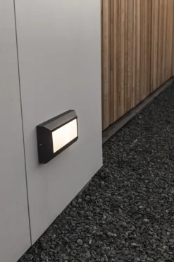 LED Außenwandleuchte Anthrazit 4000 K IP54 blendarm