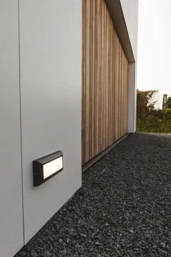 LED Außenwandleuchte Anthrazit 4000 K IP54 blendarm