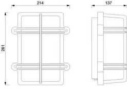 LED Außenwandleuchte Chrom Maritim IP54 Eingang