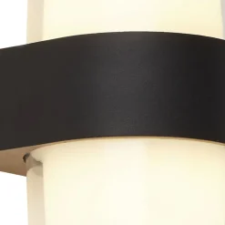 LED Außenwandleuchte IP44 Schwarz Weiß 3000 K Up Down