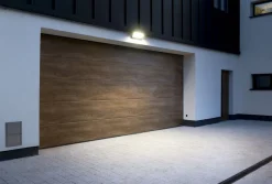 LED Außenwandleuchte mit Bewegungssensor Aluminium Glas