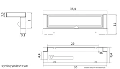 LED Außenwandleuchte mit Bewegungssensor Aluminium Glas