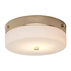 LED Bad Deckenleuchte in Gold IP44 Ø24cm JANJA