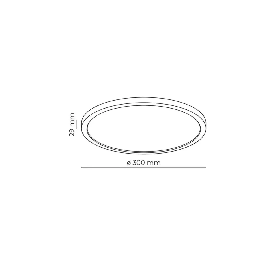 LED Badezimmerlampe dimmbar 3 Lichtmodi IP54 rund Ø 30 cm