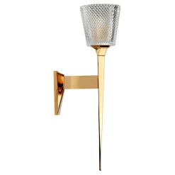 LED Badezimmerleuchte Messing in Gold IP44 rostfrei PIA