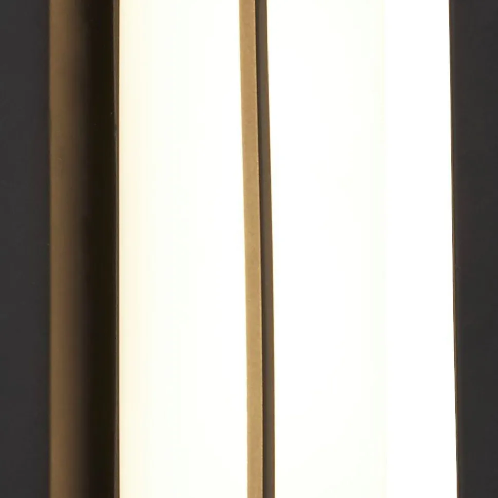 LED Badlampe Wand IP44 Schwarz Weiß H: 20 cm blendarm