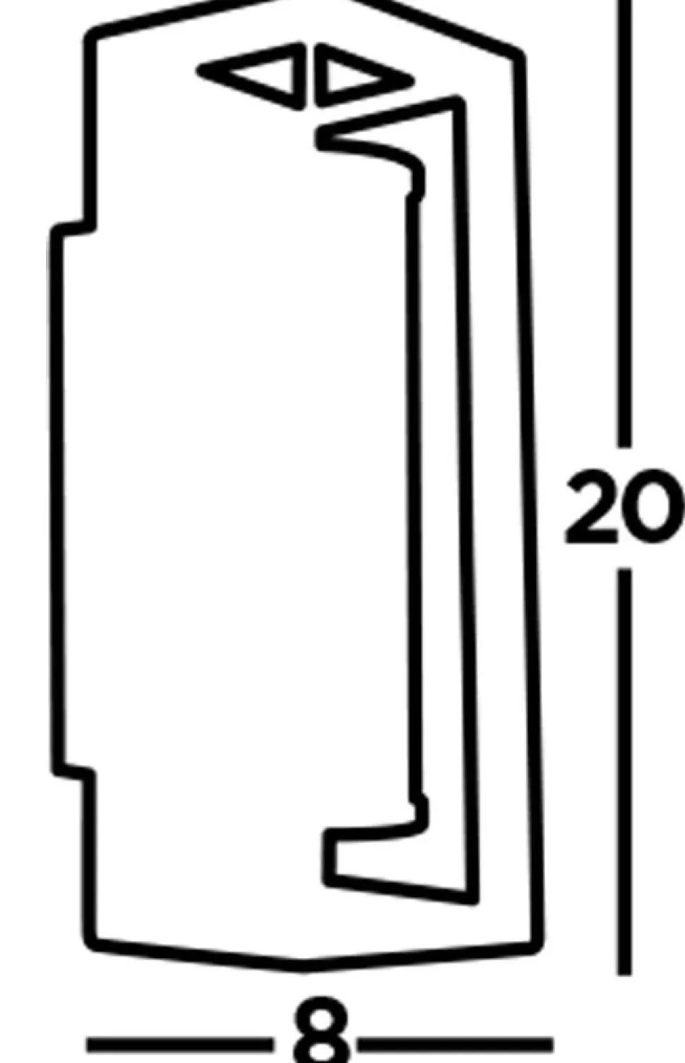 LED Badlampe Wand IP44 Schwarz Weiß H: 20 cm blendarm