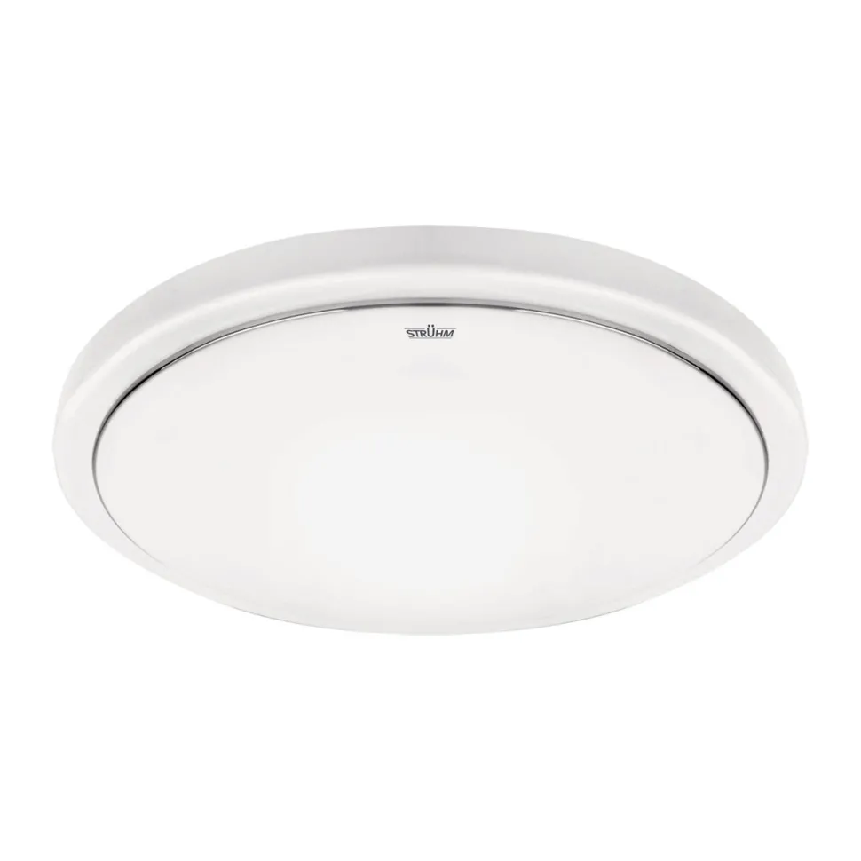 LED Badleuchte mit Bewegungsmelder IP44 rund Ø 33 cm Weiß
