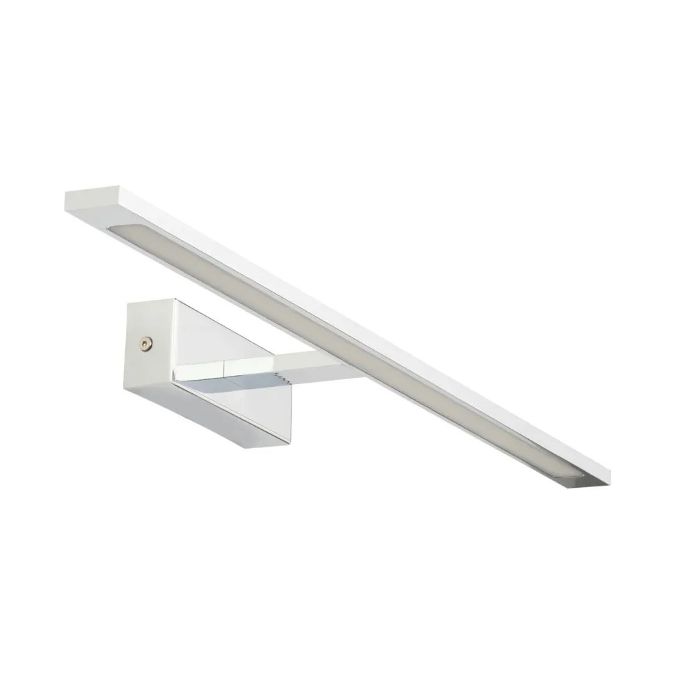 LED Bilderlampe Chrom 62 cm lang neutralweiß 4000 K Metall