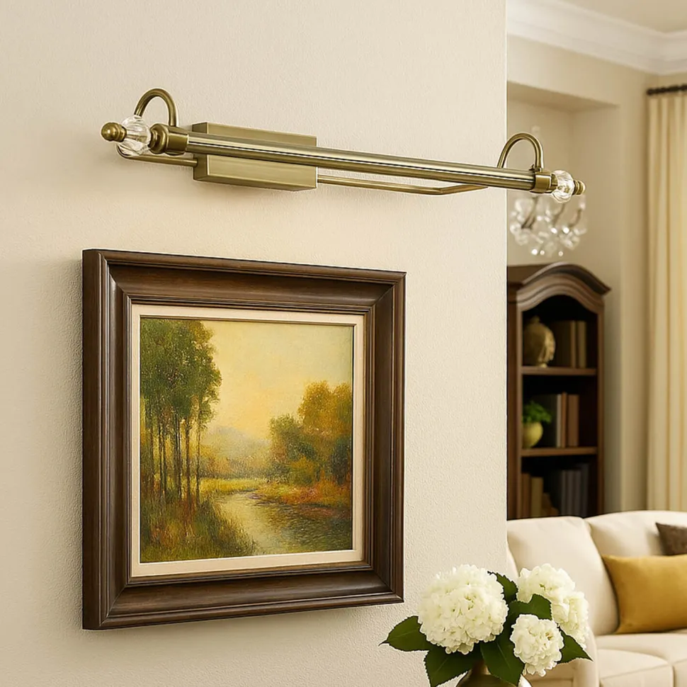 LED Bilderleuchte Metall Jugendstil 8W 79,5cm lang