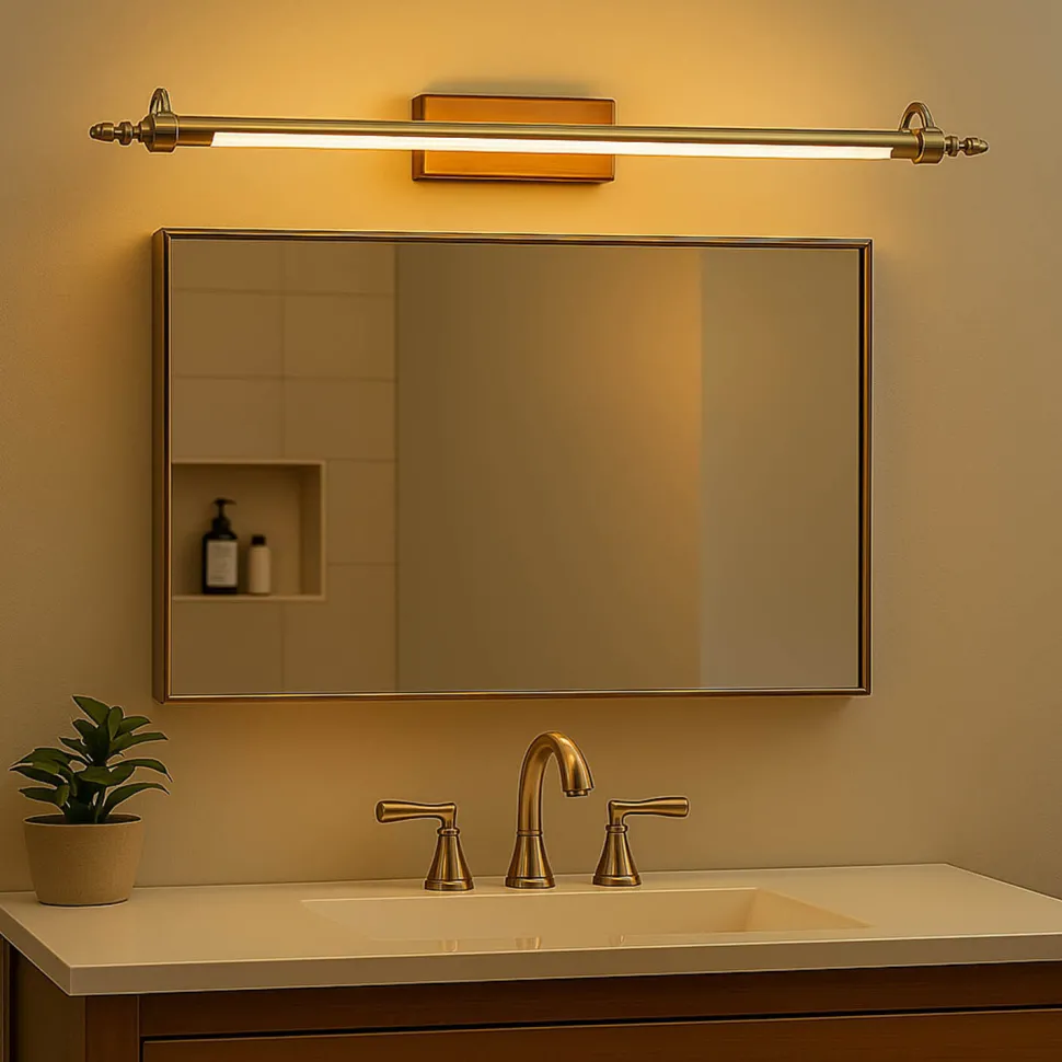 LED Bilderleuchte Metall Jugendstil 8W 79,5cm lang