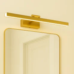 LED Bilderleuchte mit Schalter in Messing 3000 K B: 39 cm