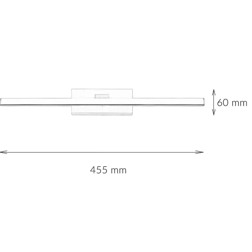 LED Bilderleuchte Weiß 3000 K 430 lm warmweiß B: 45,5 cm