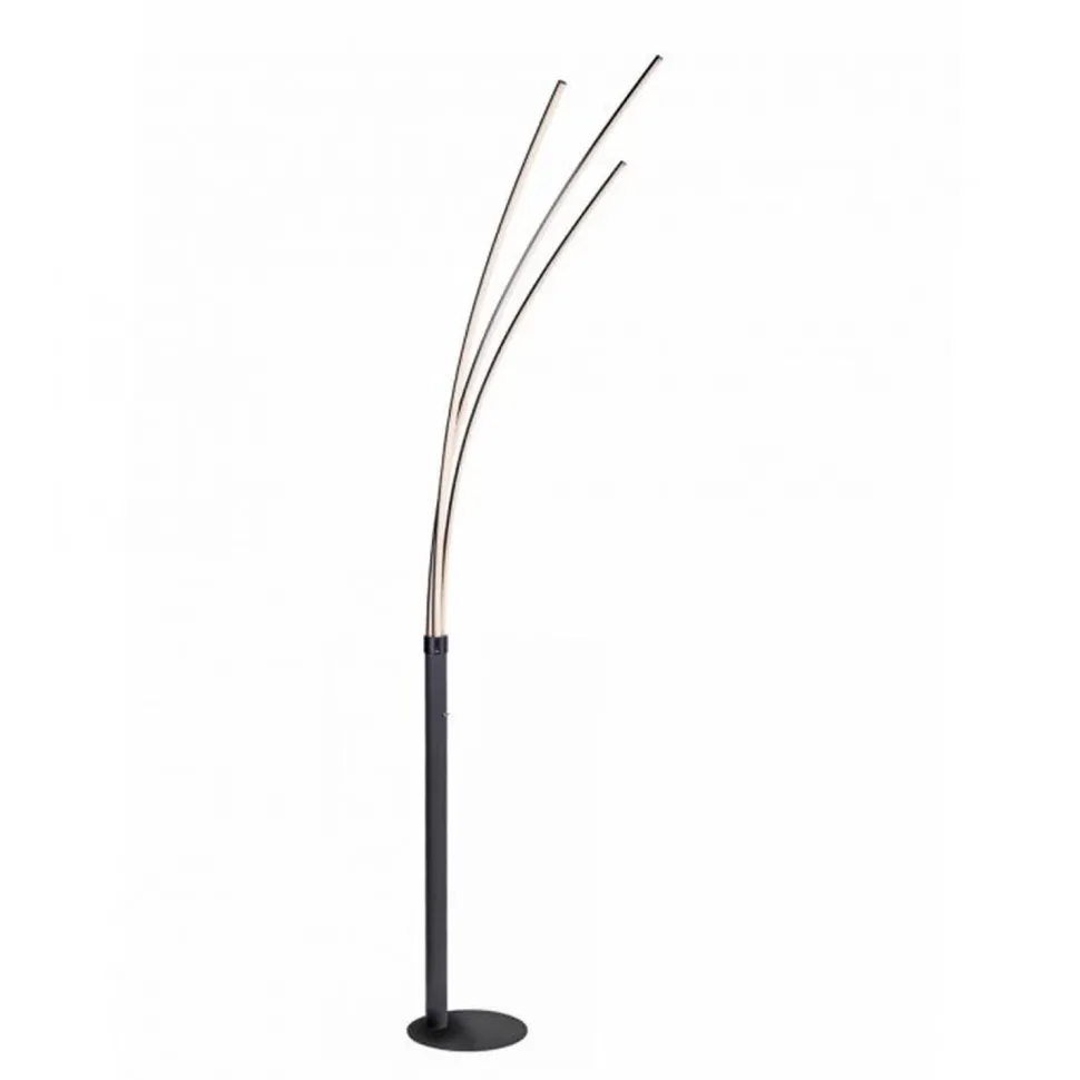 LED Bogenleuchte Schwarz Metall 6 W 733 lm 215 cm XXL