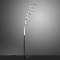 LED Bogenleuchte Schwarz Metall 6 W 733 lm 215 cm XXL