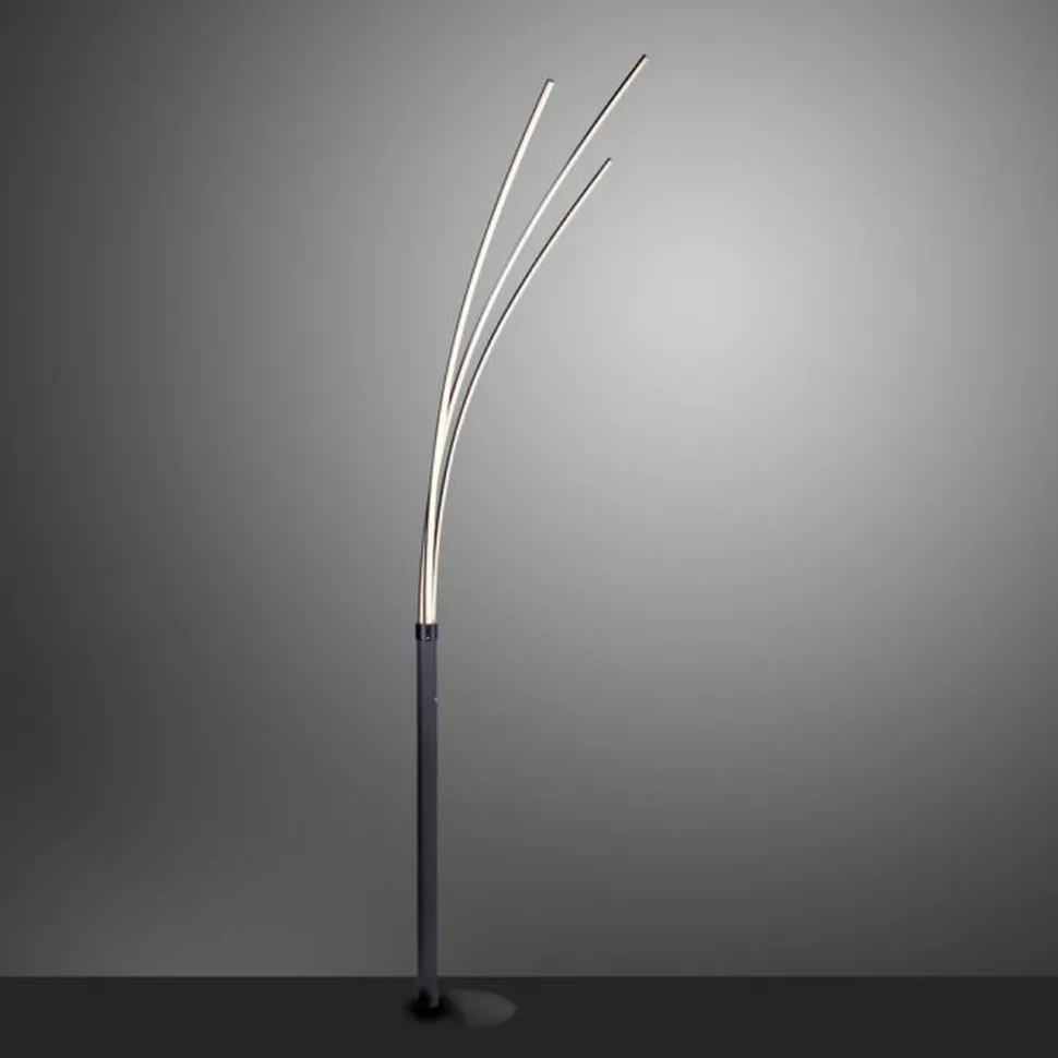 LED Bogenleuchte Schwarz Metall 6 W 733 lm 215 cm XXL