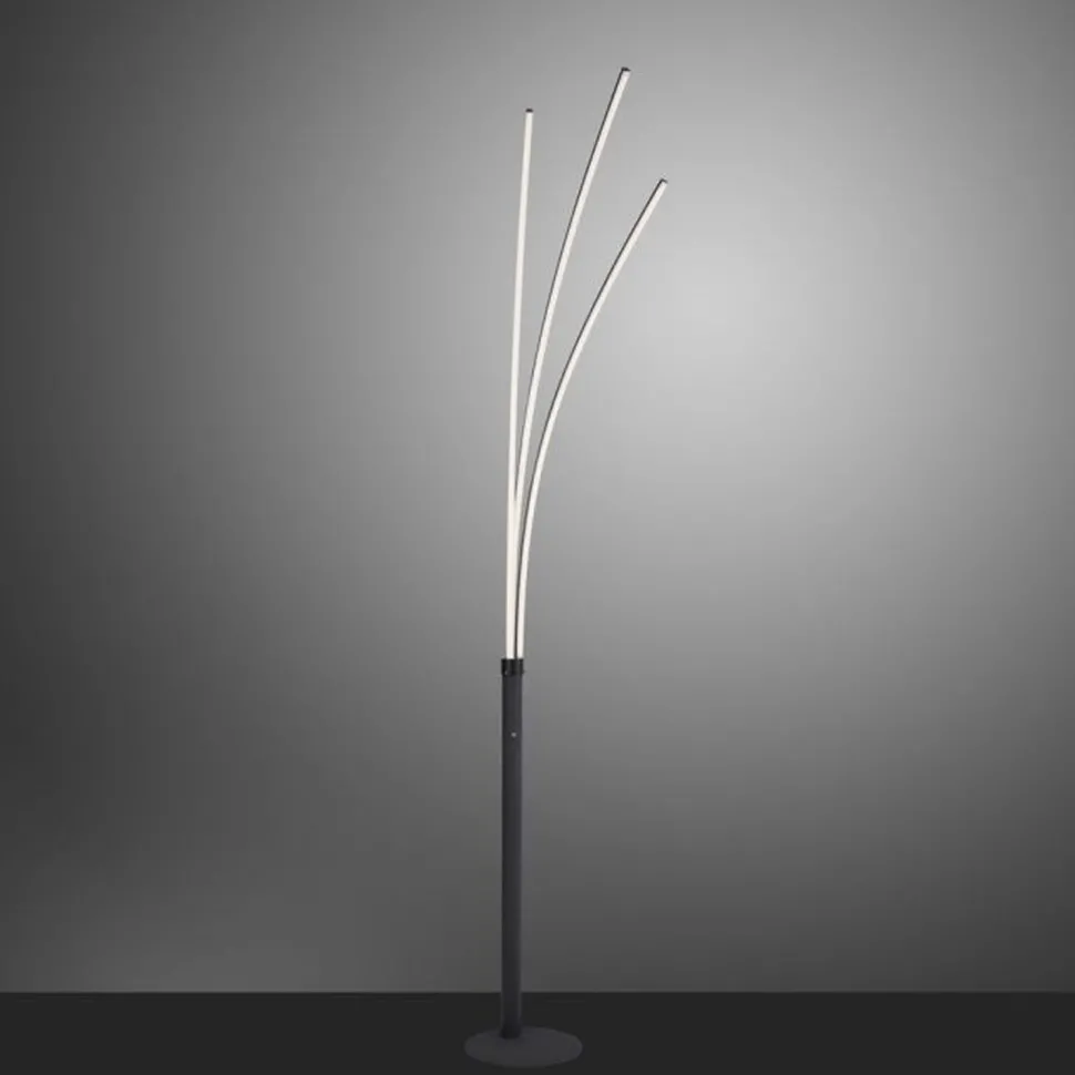 LED Bogenleuchte Schwarz Metall 6 W 733 lm 215 cm XXL