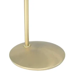 LED Deckenfluter mit Lesearm in Messing 185 cm dimmbar