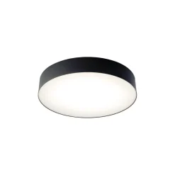 LED Deckenlampe 4000 K 2200 lm Ø 40,5 cm rund Schwarz
