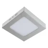 LED Deckenlampe 4000 K B: 12 cm Chrom matt Weiß