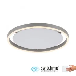 LED Deckenlampe Aluminium Metall Ø39,3 cm 20 W dimmbar