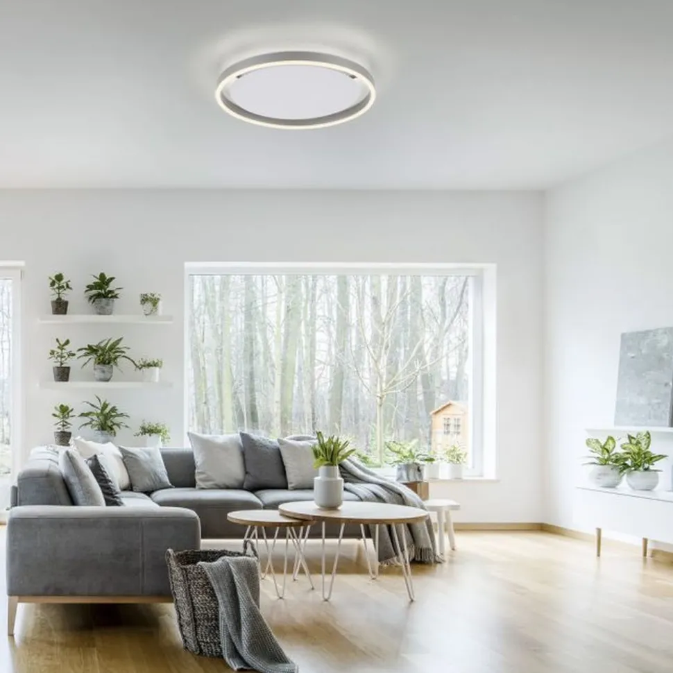 LED Deckenlampe Aluminium Metall Ø39,3 cm 20 W dimmbar