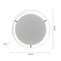 LED Deckenlampe Anthrazit Metall Ø39,3 cm 20 W dimmbar