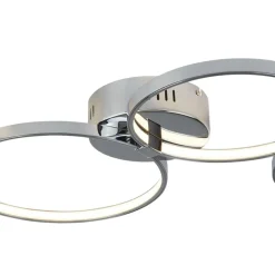 LED Deckenlampe Chrom B: 75 cm 3000 K 2240 lm Metall